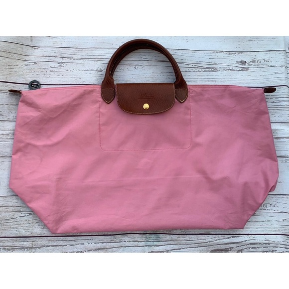 Longchamp Le Pliage Sz Medium Travel Bag in Pink